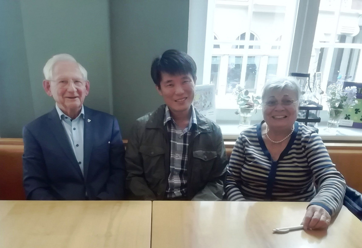 Dieter Zank, Suhyun Bea, Roswitha Mller (von links nach rechts)